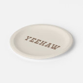 イエハウマイファーストロデオバースデーパーティープレートニュートラル ペーパープレート (アングル)