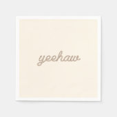 イエハウロープマイファーストロデオバースデーパーティープレート スタンダードカクテルナプキン (正面)
