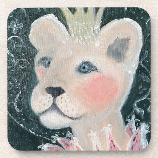 イエバ・ルジテの聖猫動物 コースター (正面)