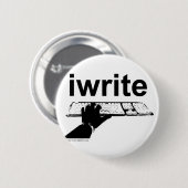 イエピック書作家スローガンはっきりしたデザイン 缶バッジ (正面&裏面)