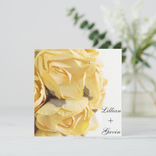 イエファンシーローローズ結婚式招待状 招待状 (スタンド正面)