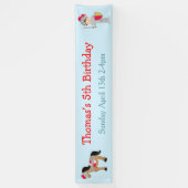 イエブルネットかわいいナイト誕生日パーティーを聞く 横断幕 (縦)