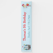 イエブロンドかわいい騎士の誕生日パーティーを聞く 横断幕 (縦)