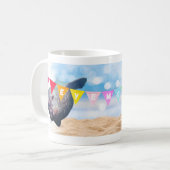 イエムースのバンティングとシールとシーガル コーヒーマグカップ (正面左)