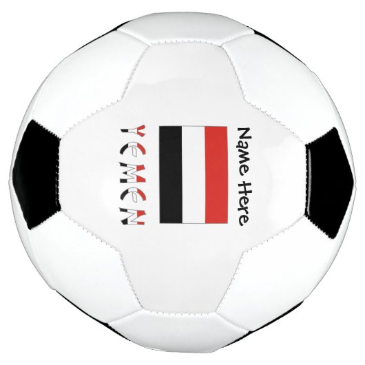 イエメンとイエメン国旗カスタマイズ サッカーボール (回転)