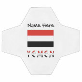 イエメンとイエメン国旗カスタマイズ サッカーボール (フラット)