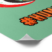 イエメンとスタンド、ゴールデンイーグル国章 ポスター (角)