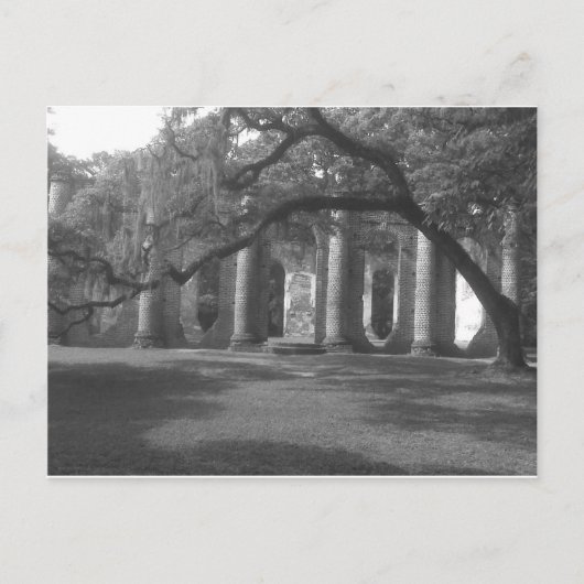 イエメンの古いシェルドン教会の遺跡 ポストカード (正面)