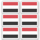 イエメンの国旗6のコレクションパック シール (正面)