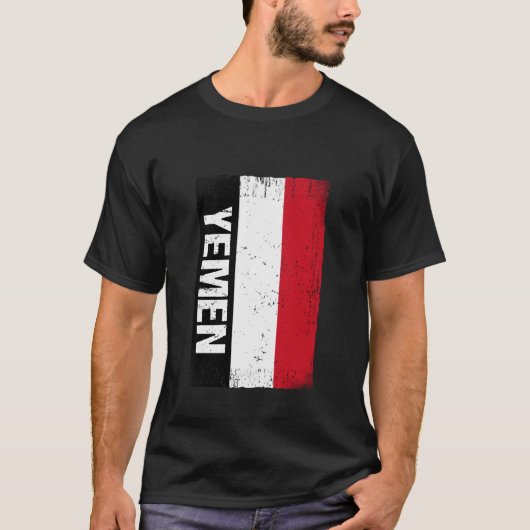 イエメンの国旗 イエメン Tシャツ (正面)