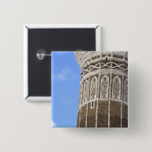 イエメンの旧サナアのアル·バキリヤ·モスク 缶バッジ (正面&裏面)