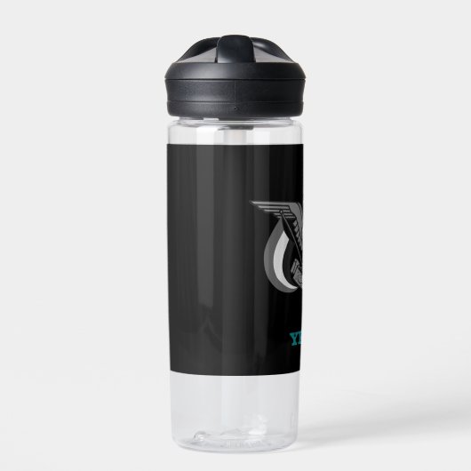 イエメンフィットネス&イエメンの武器のコート/旗 ウォーターボトル (正面)