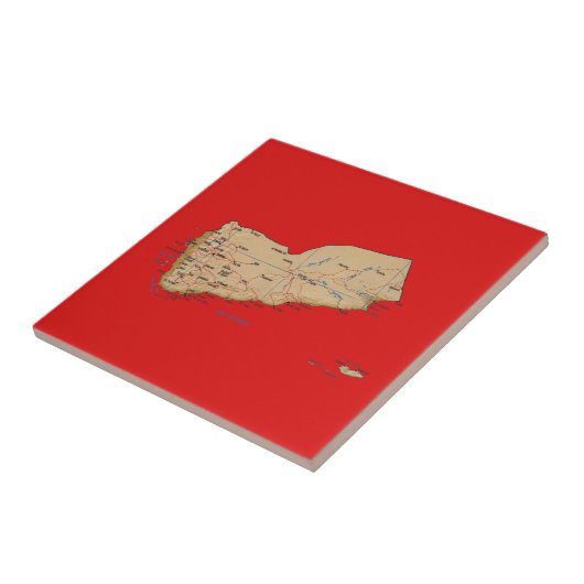 イエメンマップタイル タイル (側面)