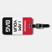 イエメン国旗とイエメン、旅行/パーソナライズされたバッグ ラゲッジタグ (正面横)