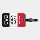 イエメン国旗とイエメン、旅行/パーソナライズされたバッグ ラゲッジタグ (裏面横)