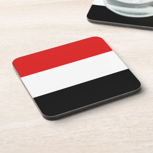 イエメン国旗のコースター コースター (左側)