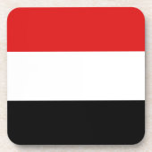 イエメン国旗のコースター コースター (正面)