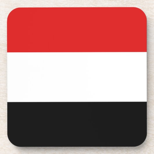イエメン国旗のコースター コースター (正面)