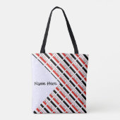 イエメン国旗のタイルパーソナライズされた張り トートバッグ (裏面)