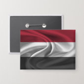 イエメン国旗のボタン 缶バッジ (正面/裏面)