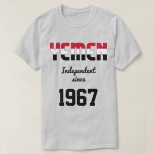 イエメン国旗の独立性お祝い Tシャツ