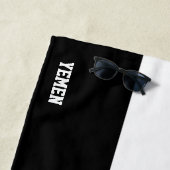 イエメン国旗の素晴らしい愛国心 ビーチタオル (インサイチュ)