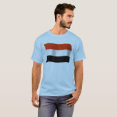 イエメン国旗シャツ Tシャツ (正面フル)