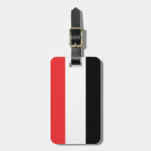 イエメン国旗簡単ID個人 ラゲッジタグ (正面縦)