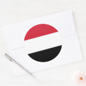 イエメン国旗、イエメン国旗 ラウンドシール (封筒)