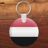 イエメン国旗 キーホルダー (正面)