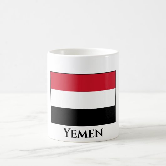 イエメン国旗 コーヒーマグカップ (中央)