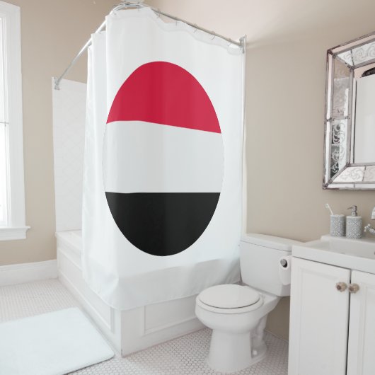 イエメン国旗 シャワーカーテン (インサイチュ)