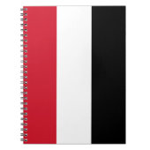 イエメン国旗 ノートブック (正面)