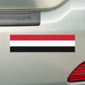 イエメン国旗 バンパーステッカー (車上)