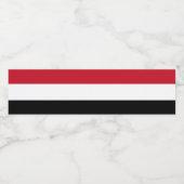 イエメン国旗 ペットボトルラベル (シングルラベル)