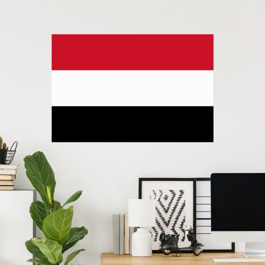 イエメン国旗 ポスター (ホームオフィス)