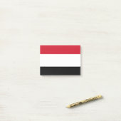 イエメン国旗 ポストイット (デスク上)