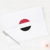 イエメン国旗 ラウンドシール (封筒)
