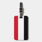 イエメン国旗 ラゲッジタグ (正面縦)