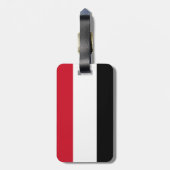 イエメン国旗 ラゲッジタグ (裏面縦)