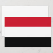 イエメン国旗 便箋 (正面/裏面)