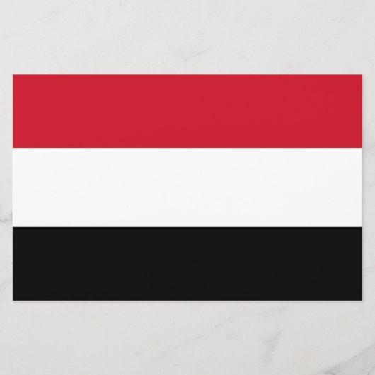 イエメン国旗 便箋 (正面)