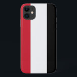 イエメン国旗 iPhone 11 ケース<br><div class="desc">イエメン国旗。イエメン国旗(アラビア‎語：علم اليمن)は、北イエメンと南イエメンが統一された1990年5月22日に採択された。この旗は基本的には1952年のアラブ解放旗であり、1952年のエジプト革命の後に導入された。この1952年のエジプトテーマでは、アラブ民族主義が優勢であった。公式の記述によると、赤は殉教者と団結の流血を表し、白は明るい未来を表し、黒は暗い過去を表す。</div>