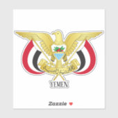 イエメン国章の愛国心 シール (シート)