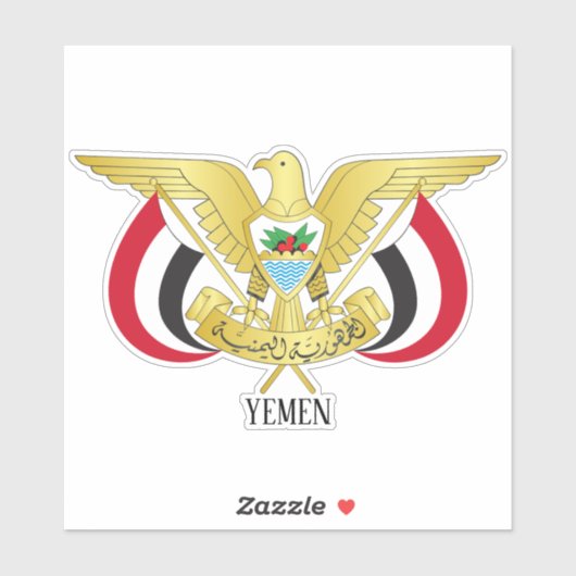 イエメン国章の愛国心 シール (シート)