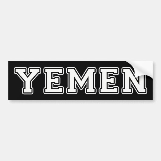 イエメン バンパーステッカー (正面)