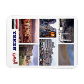 イエメン – モザイク – マグネット (横)