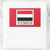 イエメン 長方形シール (バッグ)