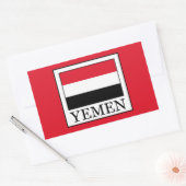 イエメン 長方形シール (封筒)