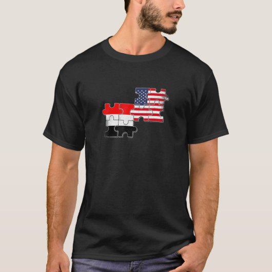イエメンUSAイエメン国旗 Tシャツ (正面)